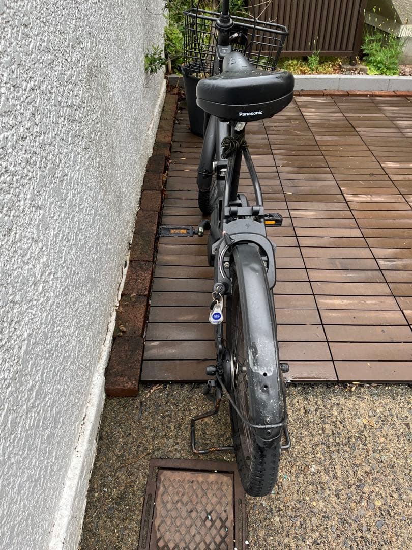 Panasonic自転車 （バッテリー無し、本体のみ、前輪パンクのジャンク品）