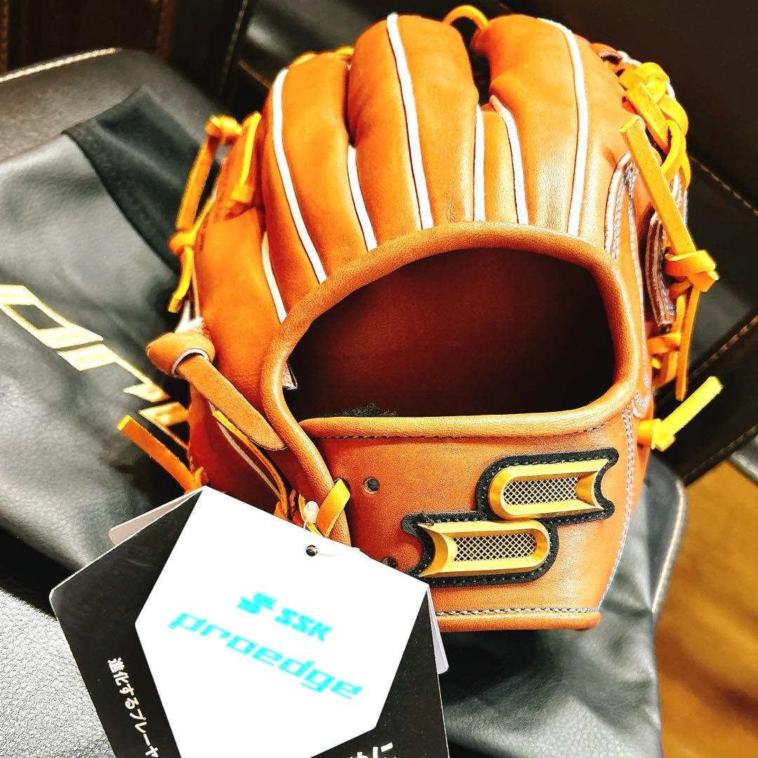 ⭐︎新品・未使用⭐︎proedge SSK 硬式野球グローブ 右投げ　内野手用