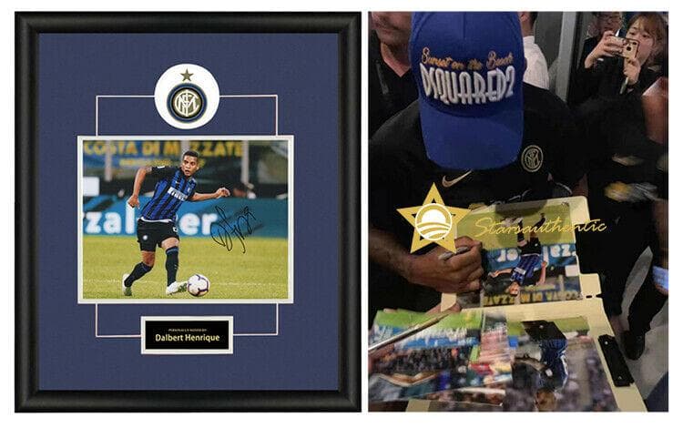 直筆サイン入り写真 ダウベルト・エンリケ ブラジルのサッカー選手 SA鑑定済