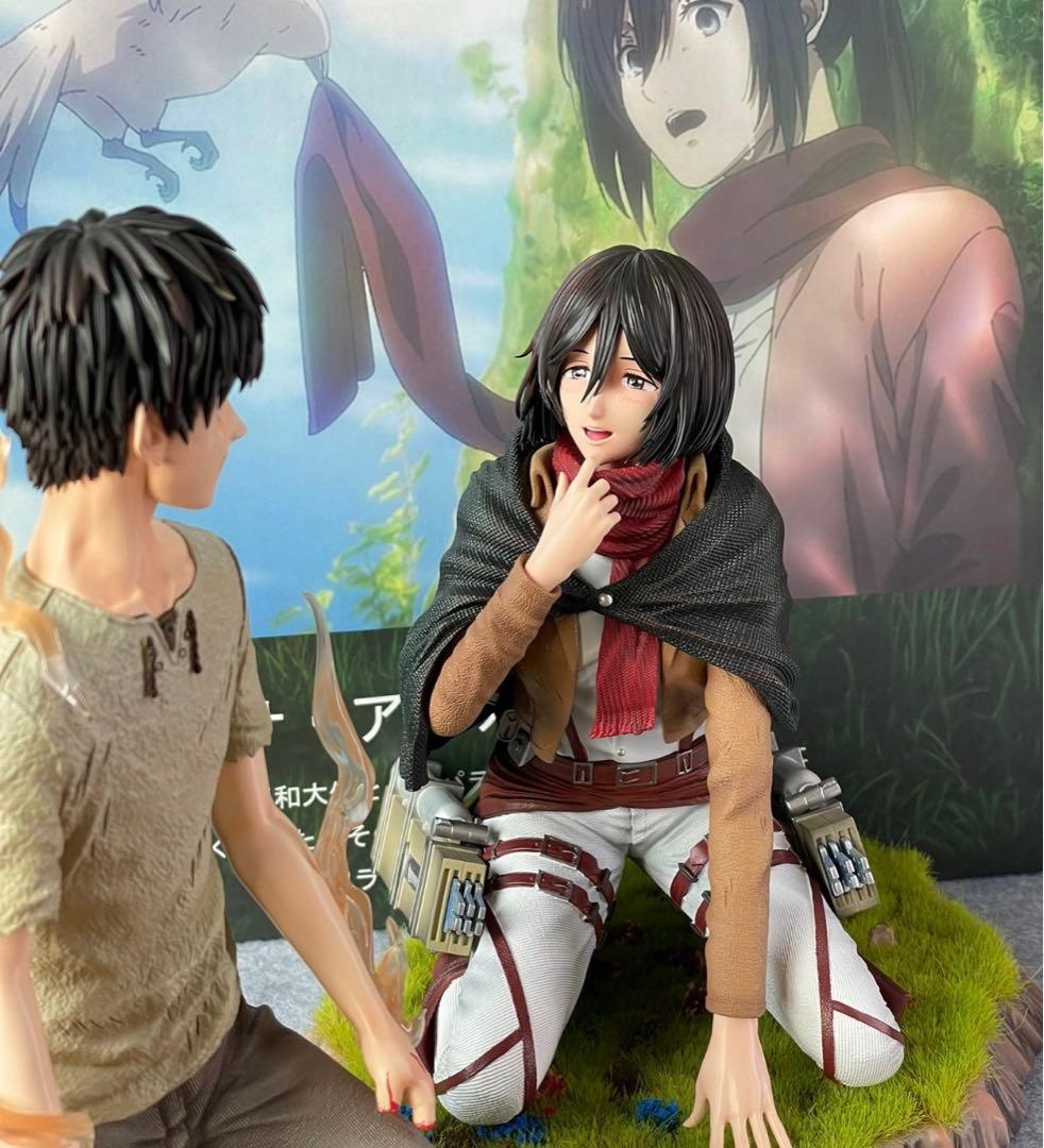 進撃の巨人 エレン ミカサ フィギュア ガレージキット