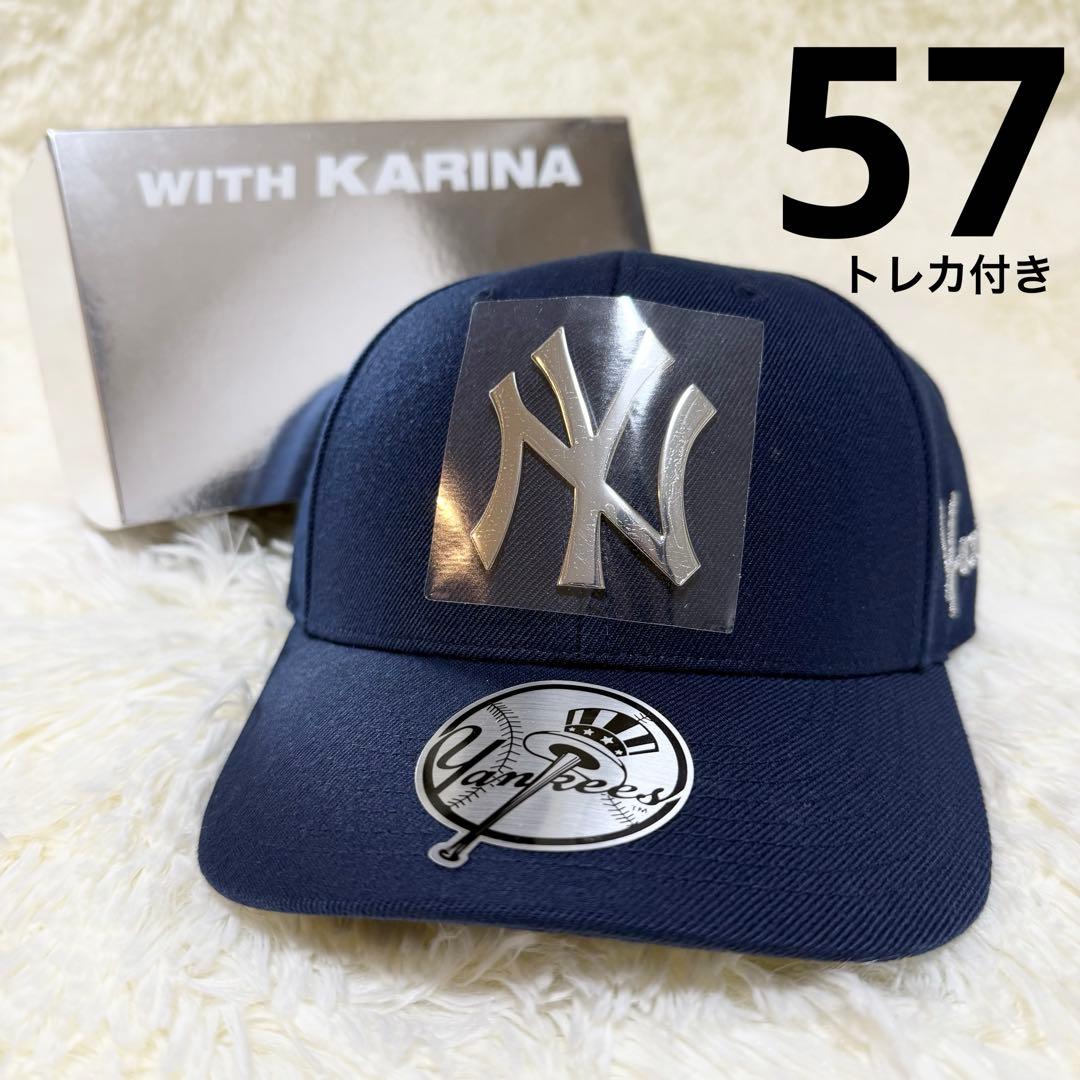 aespa カリナ MLB キャップ 57 帽子 KARINA トレカセット