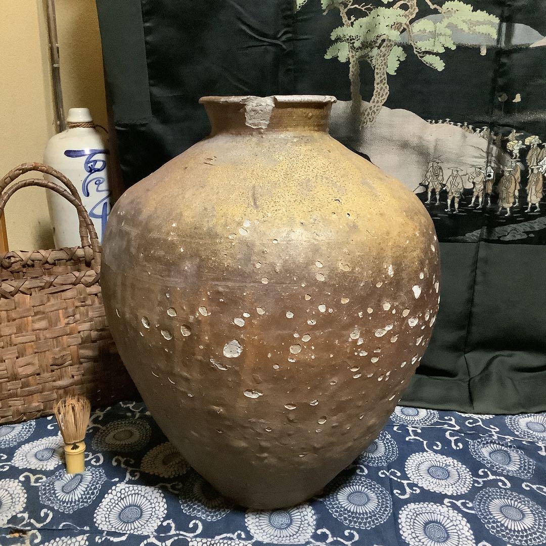 古信楽　信楽焼　江戸　大壺　壷　古伊万里・九谷焼・輪島塗・備前焼・唐津焼好きにも