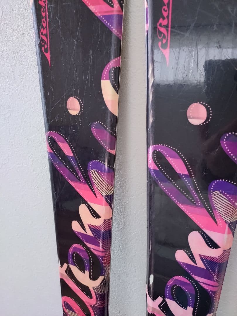KAZAMAスキー ブラック/ピンク/パープル145センチ