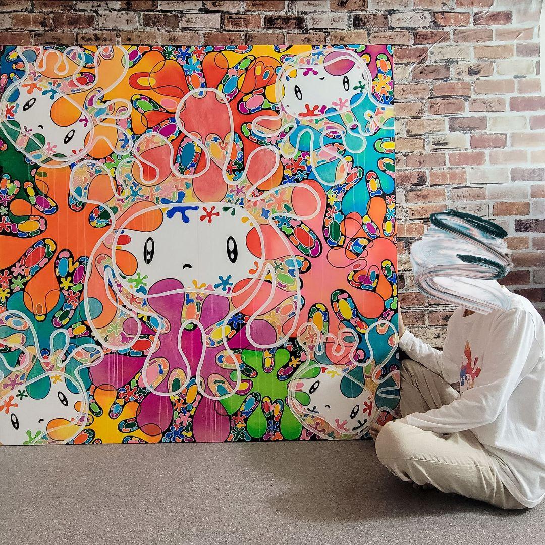 ★鈴木哲也★S100(1620×1620mm)アクリル原画★送料無料#124