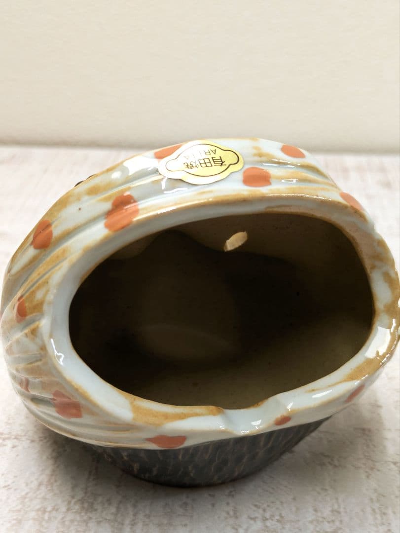 【値下中】美品☆有田焼おかめひょっとこペア灰皿　香炉