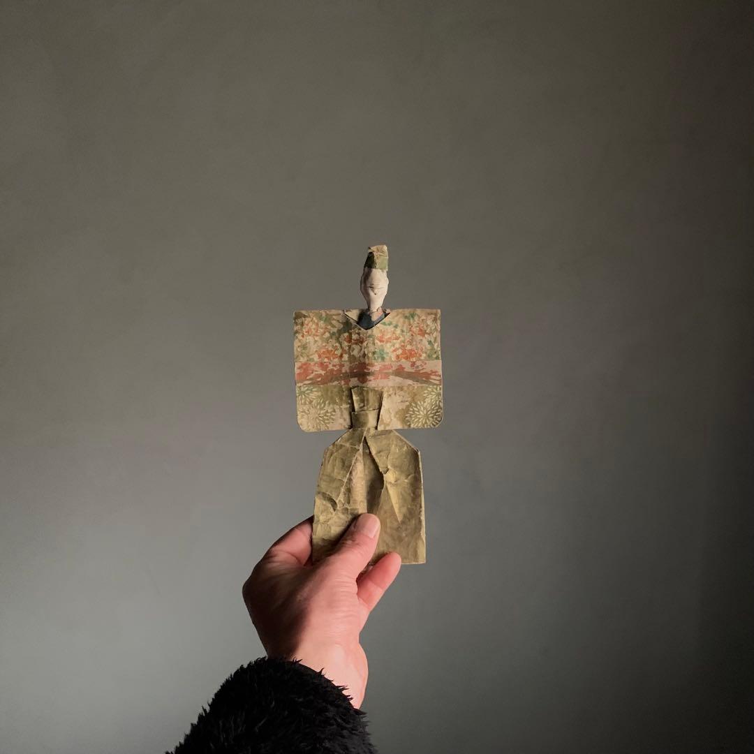 古い 紙雛 No.3 江戸時代 古美術 古道具 アンティーク 雛人形