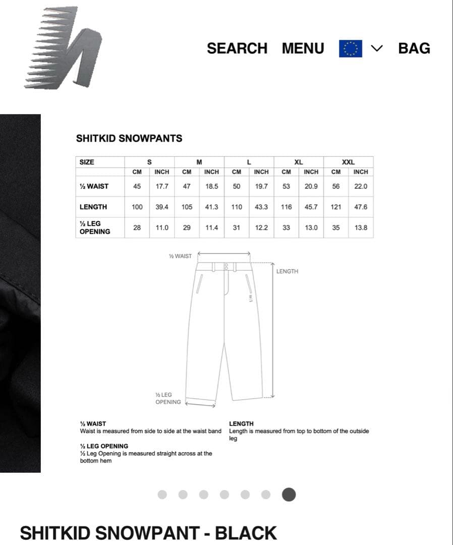 「新品未使用」Harlaut Apparel デニムスキーパンツXL