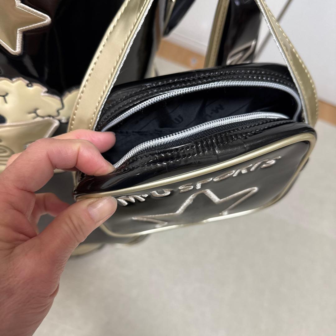 MUスポーツ キャディバッグ ブラック/ゴールド