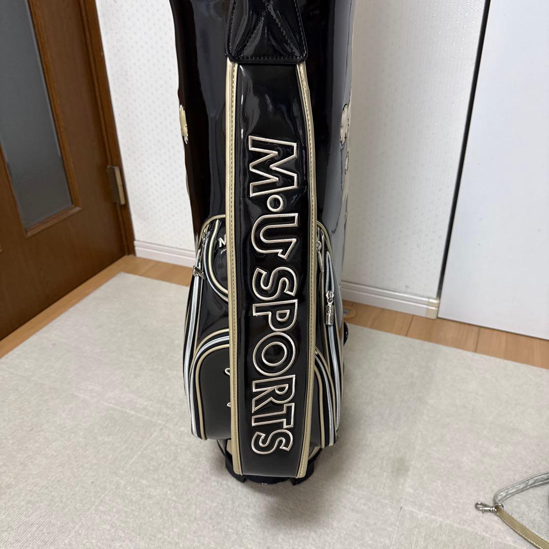MUスポーツ キャディバッグ ブラック/ゴールド