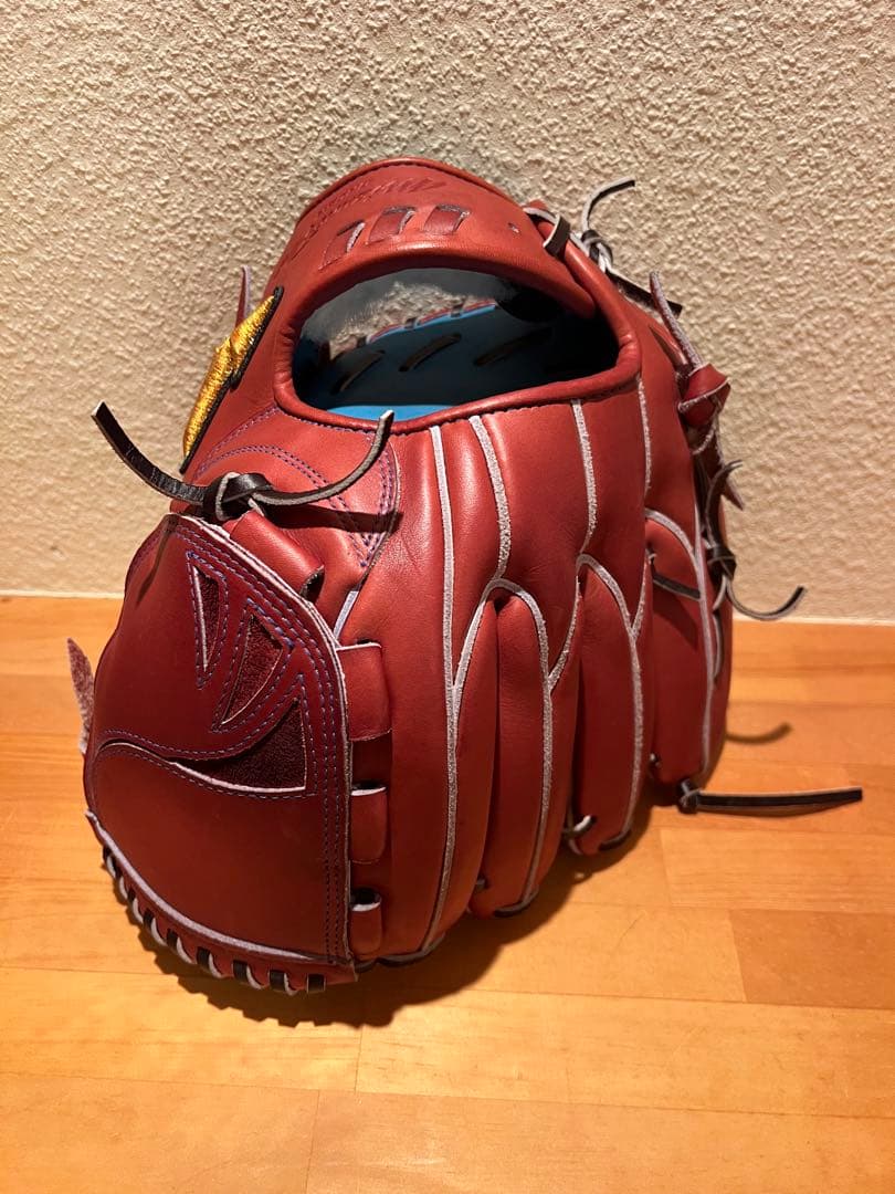 ミズノプロ オーダー 軟式 投手用 グローブ ボルドー 革質良好 即戦力