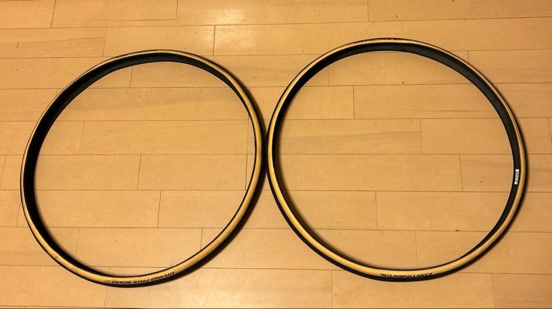 状態良好　２本　コンチネンタル　グランプリ5000 28cタイヤ　クリームスキン