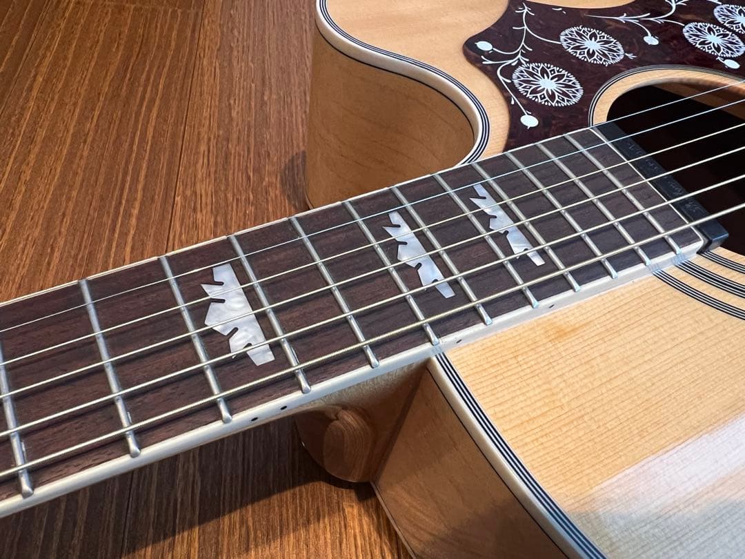 【美品】EPIPHONE EJ-200SCE/N ダブルピックアップ搭載