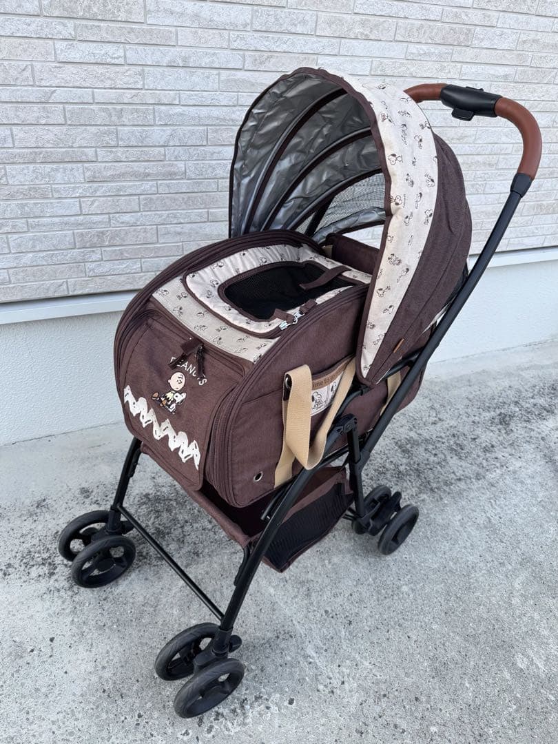 ペットパラダイス ペットカート スヌーピー ブラウン