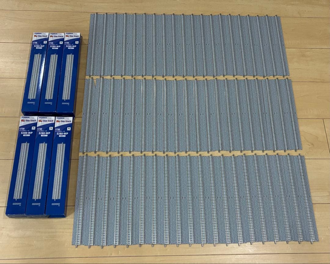 TOMIX ワイドPCレール　1730 S280-WP 　60本