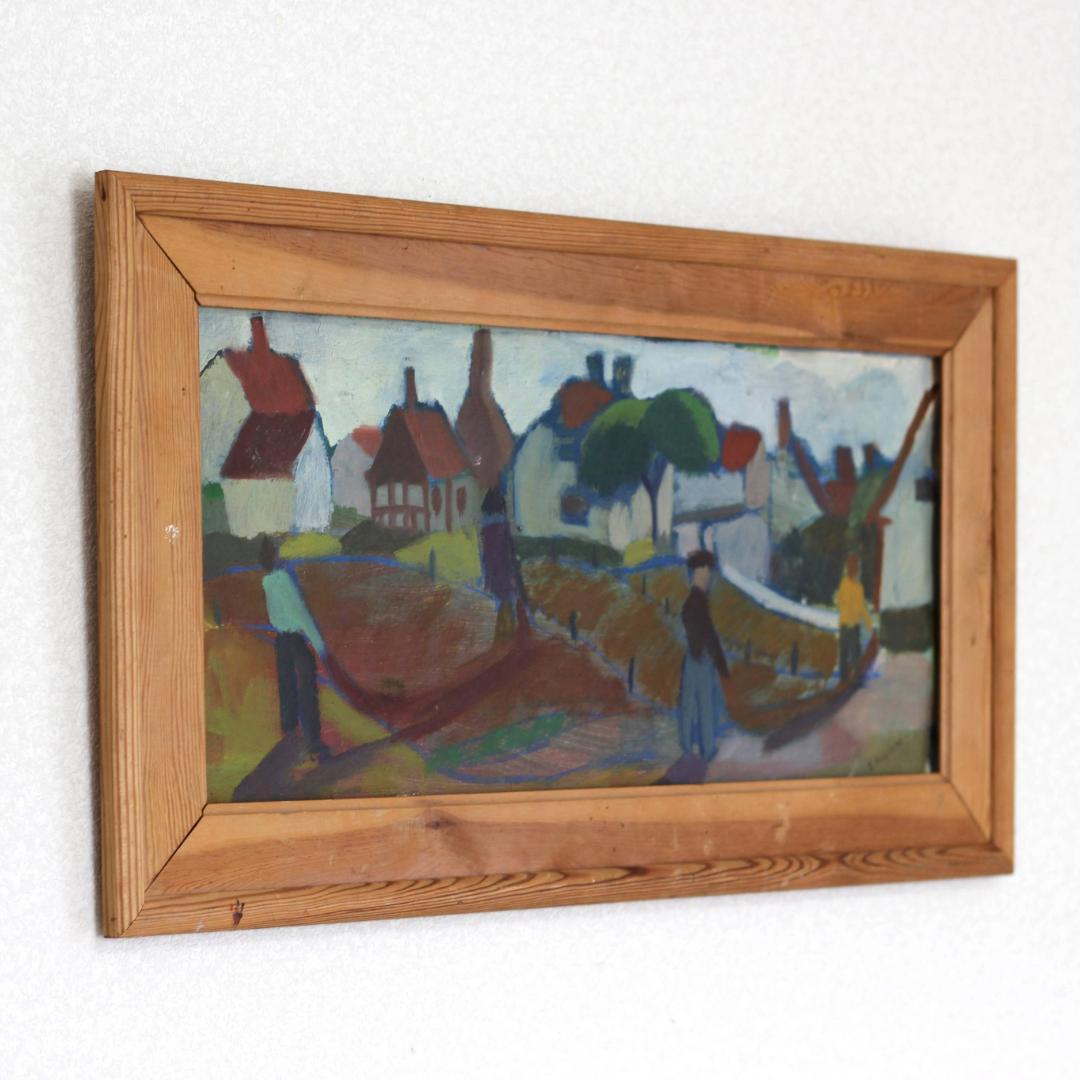 【超貴重・一点物】エリックホグラン　Erik Hoglund　油彩画　北欧アート