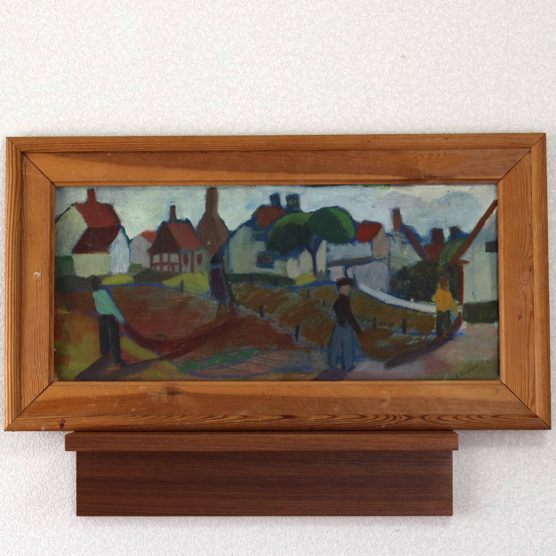 【超貴重・一点物】エリックホグラン　Erik Hoglund　油彩画　北欧アート