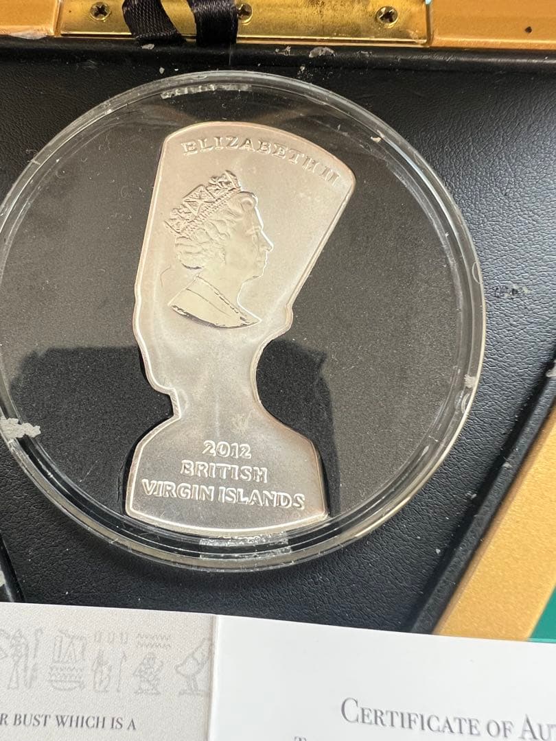 外国銀貨　英領バージン諸島10D銀貨　2012年