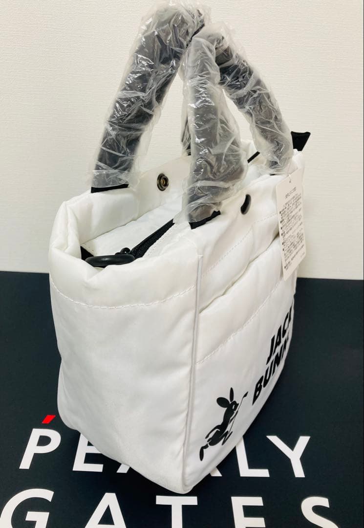 新品 パーリーゲイツ ジャックバニー カートバッグ 白 男女兼用モデル