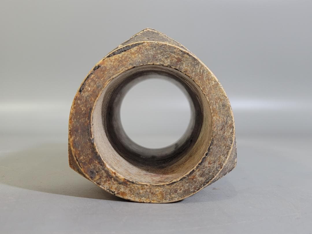 中国 玉石刻 幾何学模様 環 祭飾 DT566