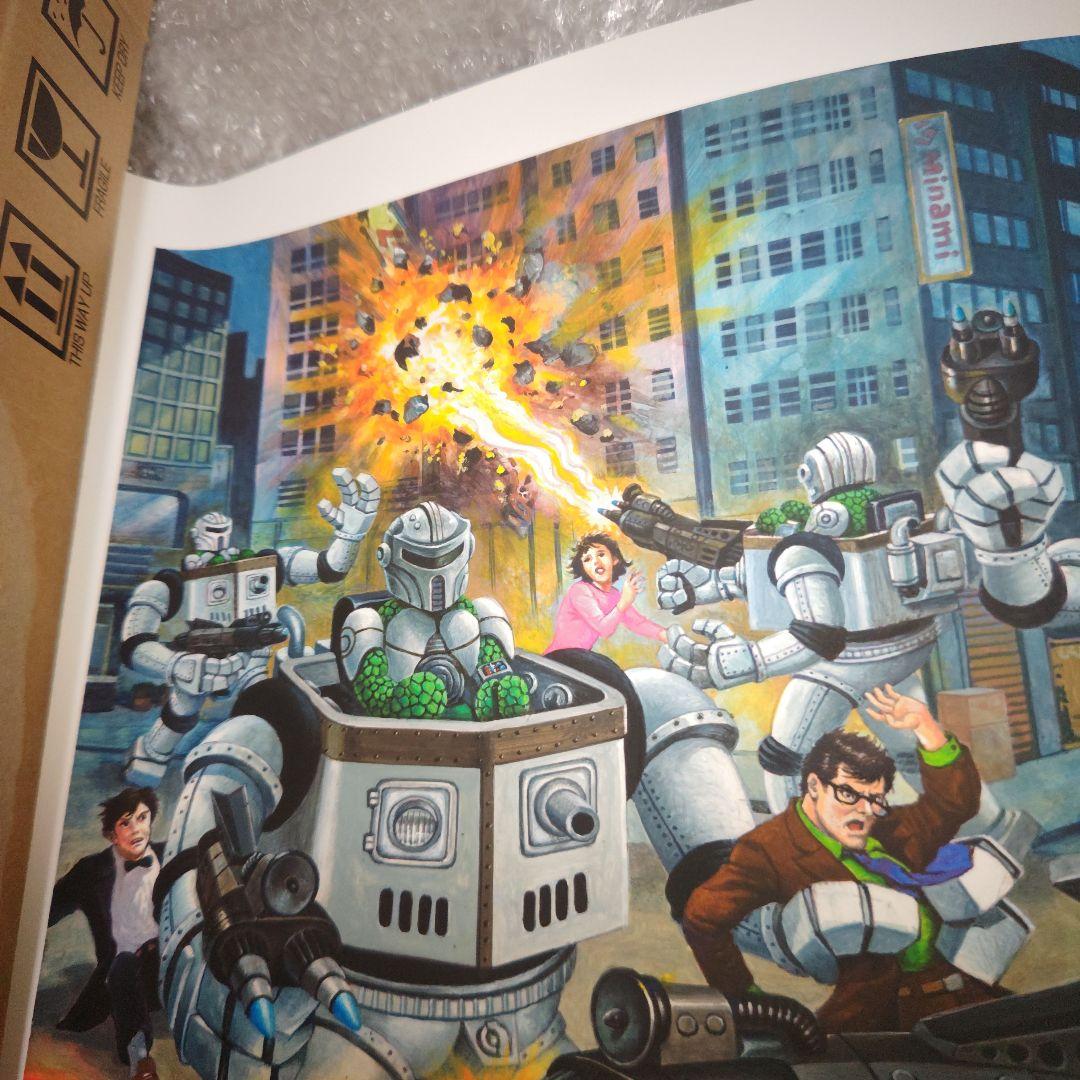 版画　H×S　ソフトビニールの怪獣展　廣田彩玩所　横