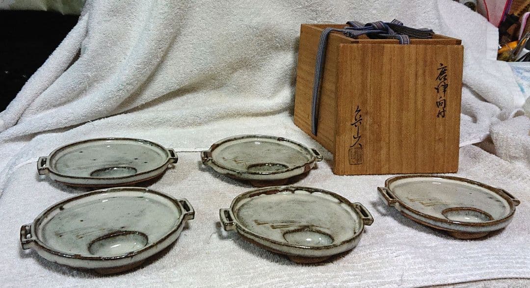 北大路魯山人作向付け5ケ 木箱付きA437