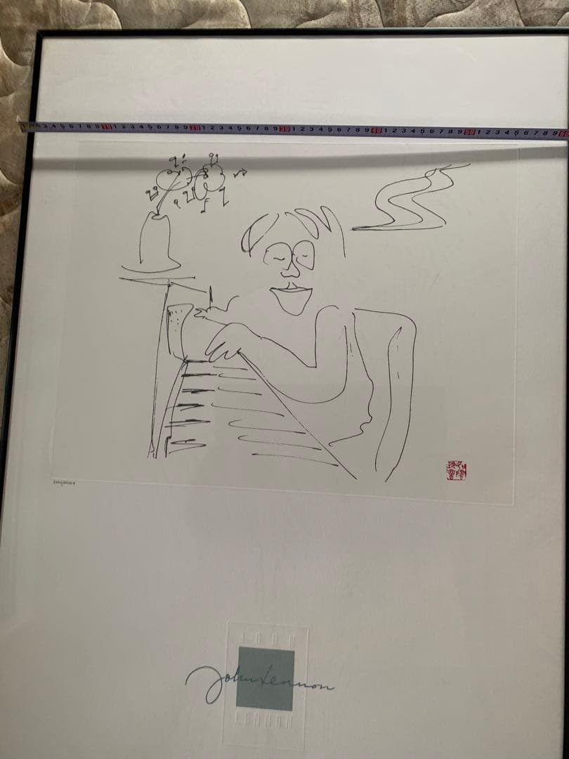 激レア　ジョンレノン リトグラフ baby piano 巨大アート ビートルズ