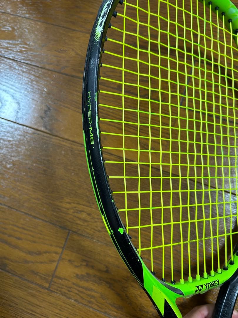 YONEX EZONE100 ブラックグリーンテニスラケット袋あり