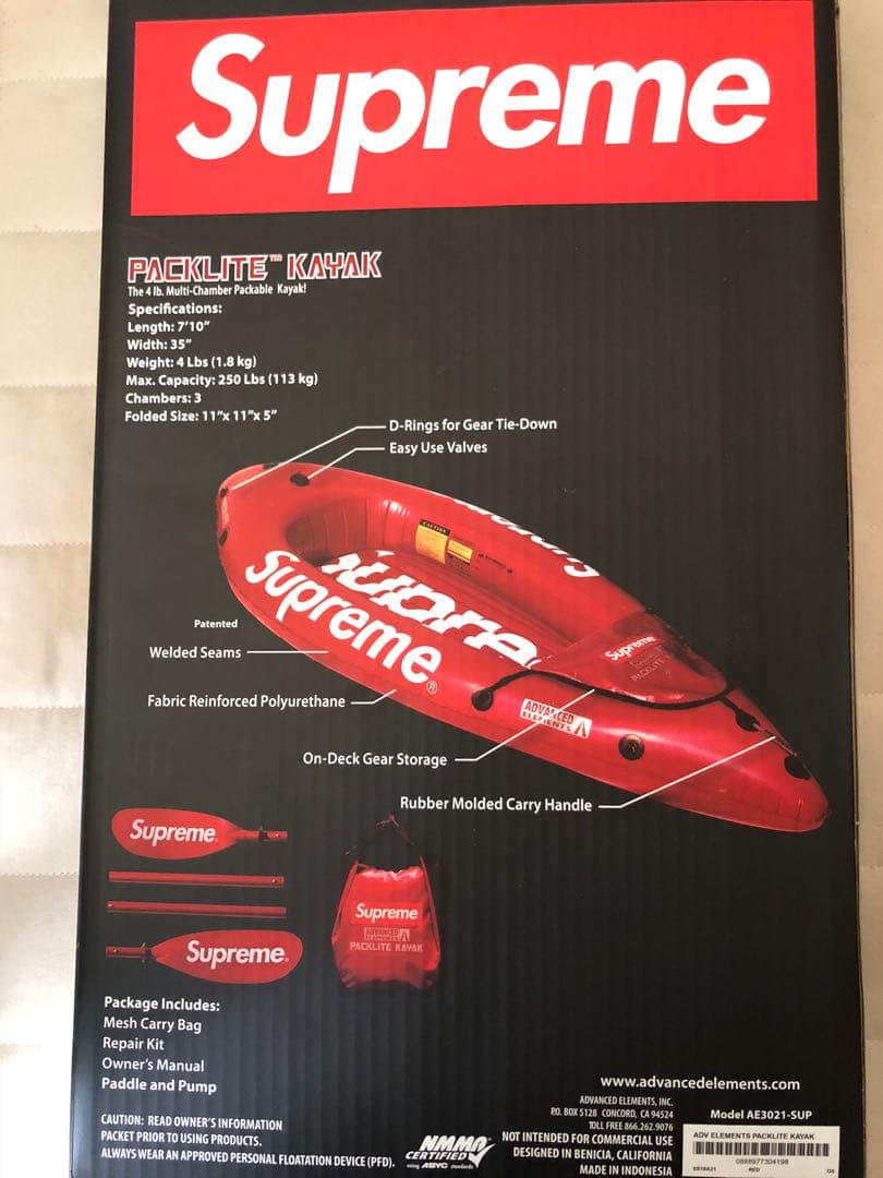 Supreme カヤック！ 新品 未使用