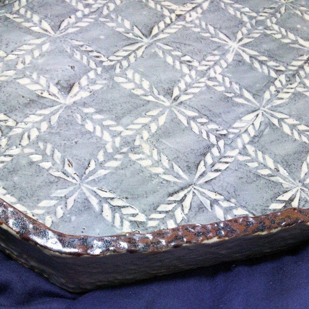 ◆中村文昌作「象嵌角鉢」