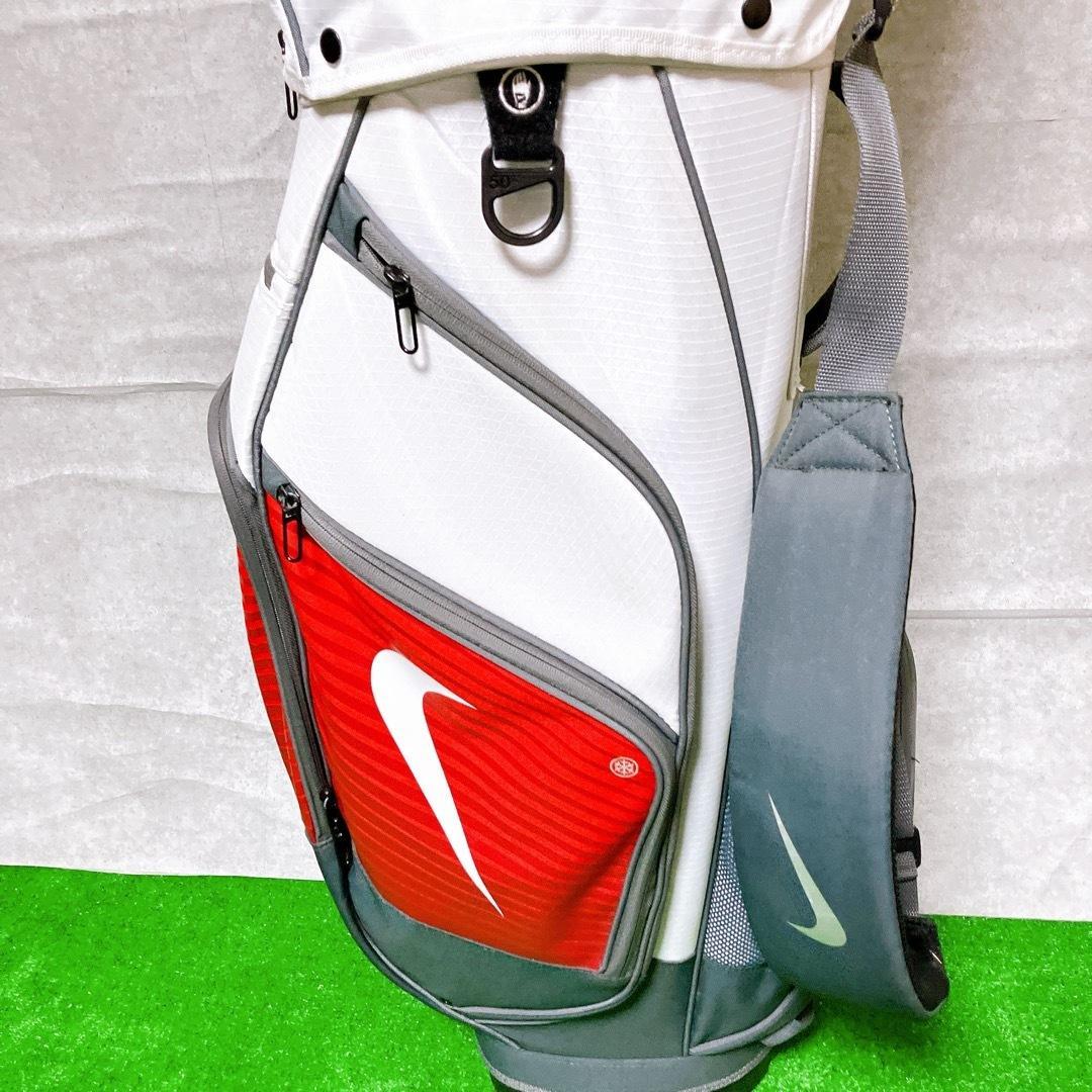 NIKE キャディバッグ BG0374 レッド 9型 14分割 カート式 希少
