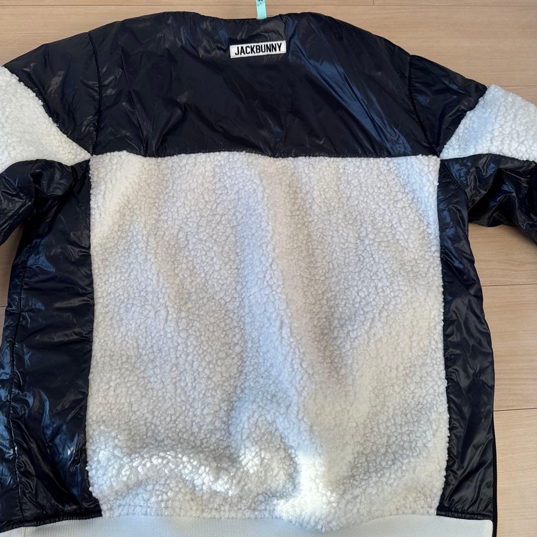 Jack Bunny中綿リバーシブル　ネイビー×白 ボア ブルゾン メンズ