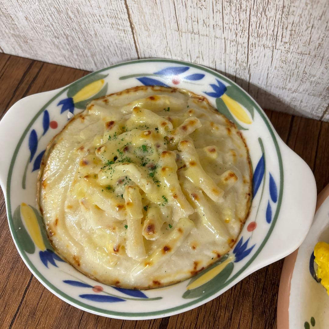 激レア　食品サンプル　クリームソースオムライス　グラタン　2点セット