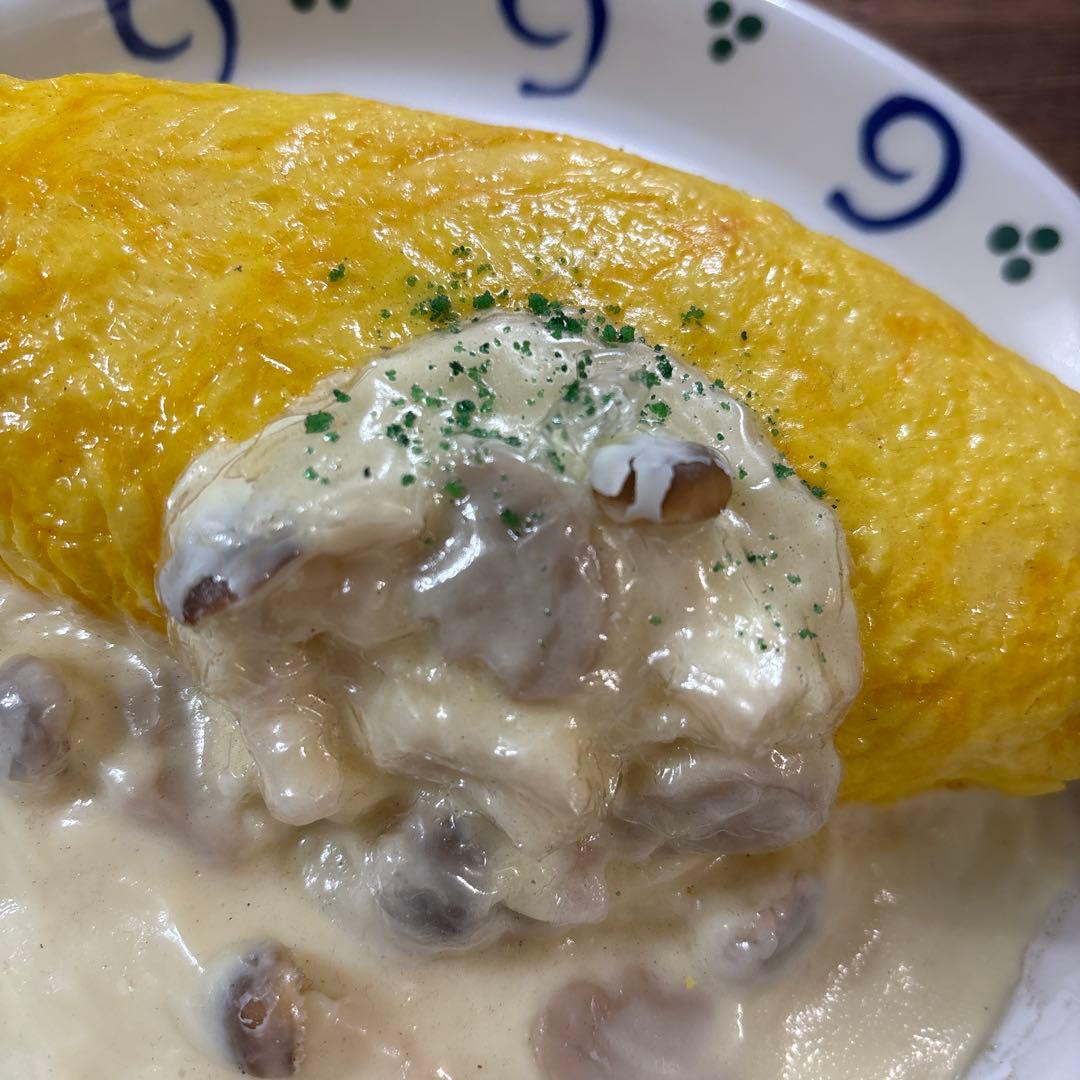 激レア　食品サンプル　クリームソースオムライス　グラタン　2点セット