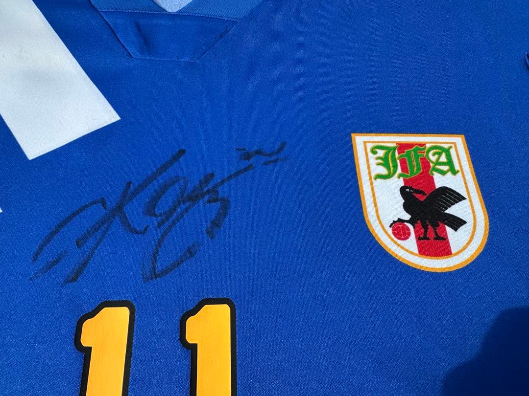 三浦知良　日本代表　サイン入り　ユニフォーム　1992 KAZU キングカズ