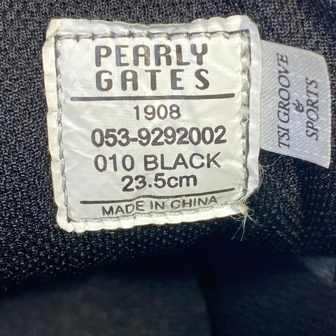 PEARLY GATES ゴルフシューズ ハイカット23.5cm 黒　ブラック