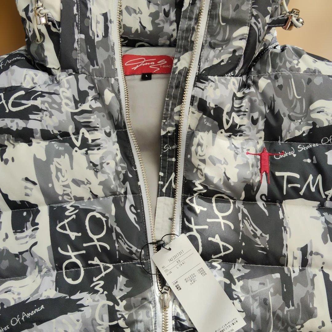 ティーマック　フード付きダウンベスト