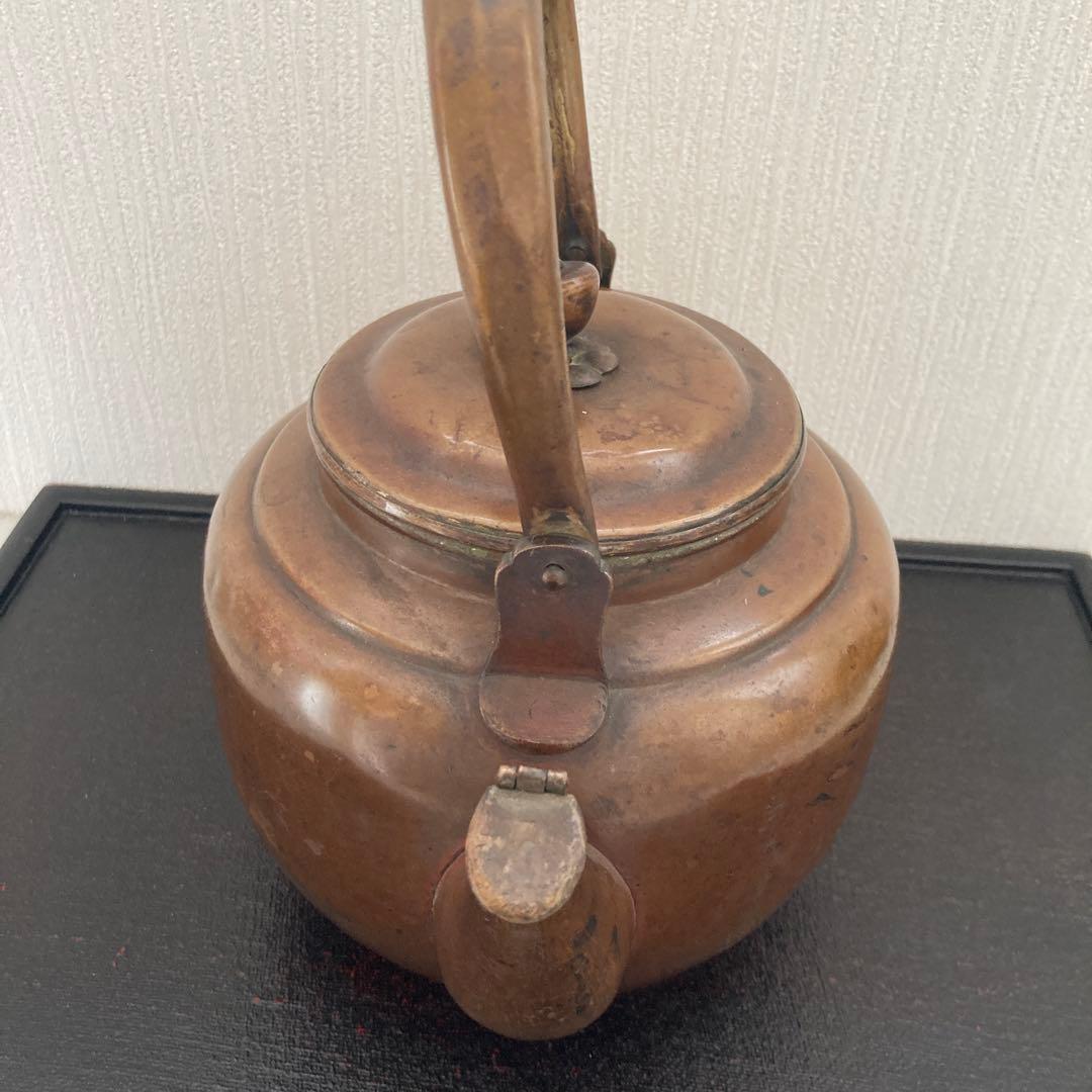 銅器 薬缶　急須　やかん　銅水注　栄専堂　茶道具骨董品