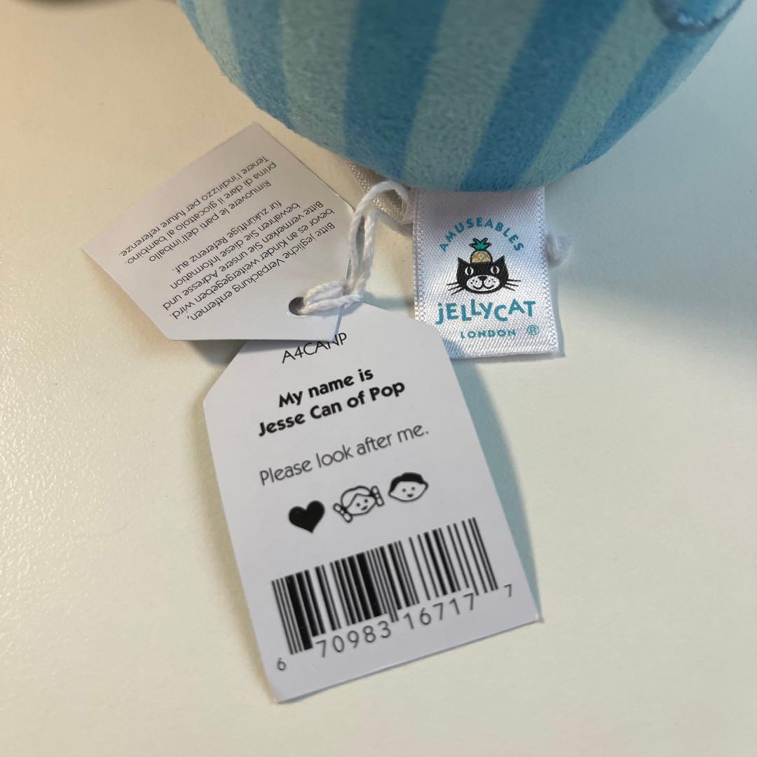 新作・ロンドン限定Jease Can of Pop サイダー缶ぬいぐるみ