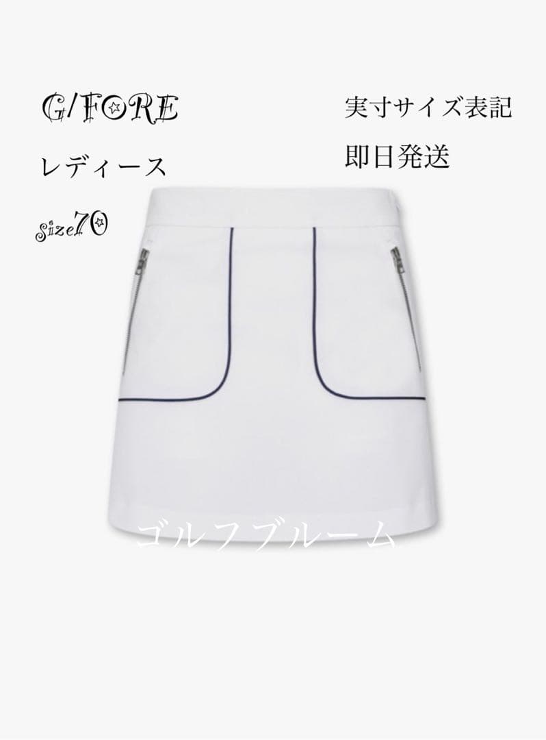 新入荷G/FORE韓国ジーフォア レディーススカートsize70ホワイト