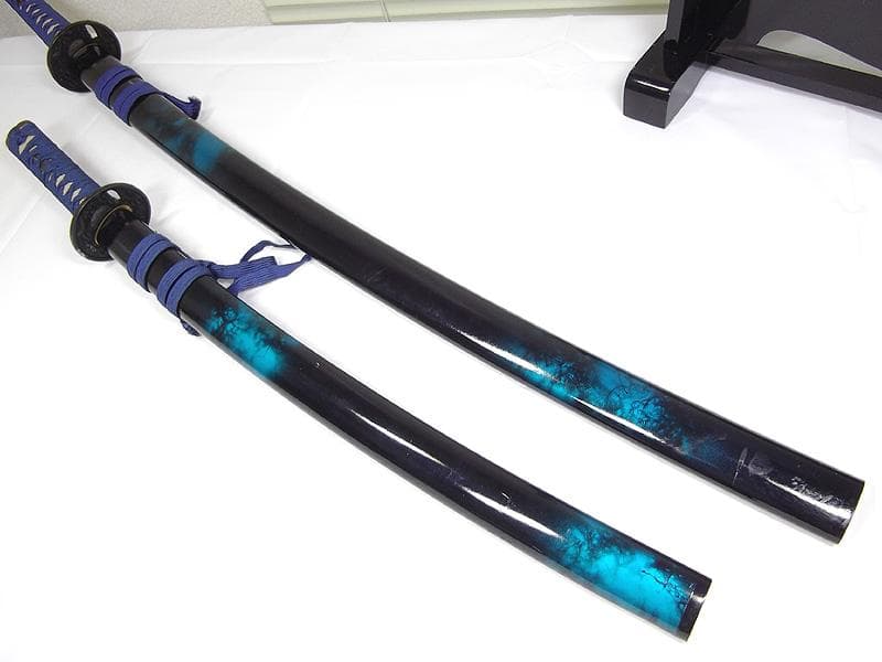 模造刀　陣太刀　大小刀　マーブル鞘