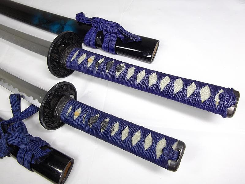 模造刀　陣太刀　大小刀　マーブル鞘