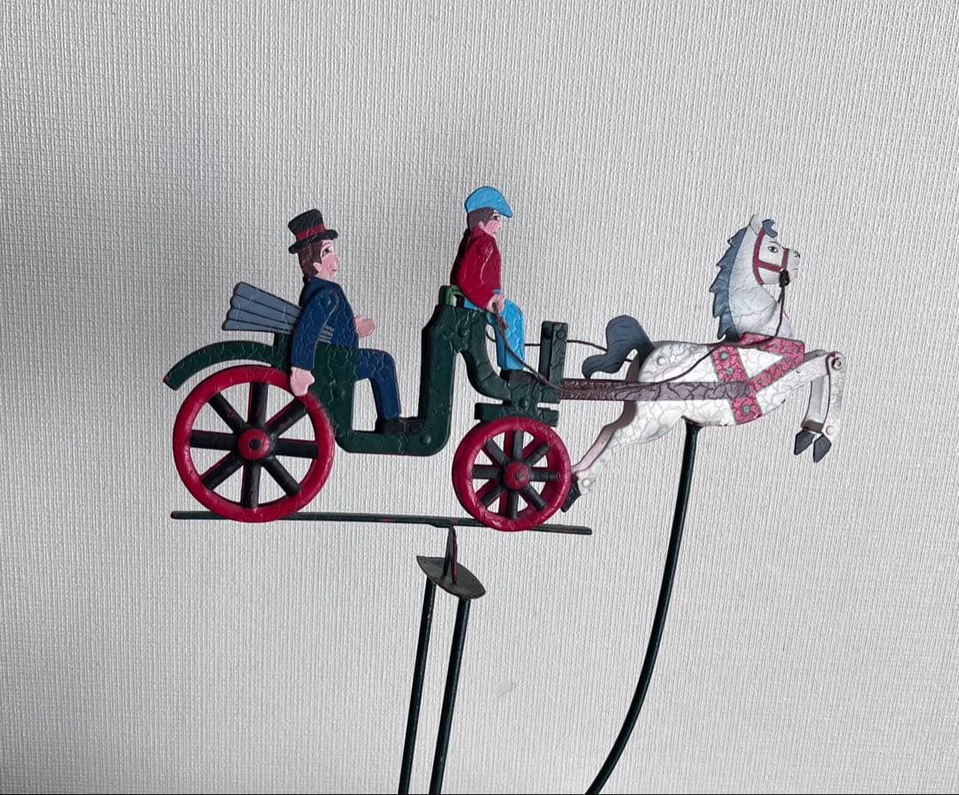お土産　ドイツ　馬車と馬の金属製オーナメント　バランストイ