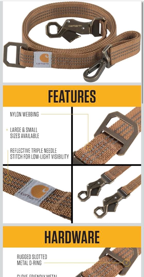 【ほぼ未使用】 カーハート ドッグハーネス&リードセットSサイズ格安早い者勝ち！