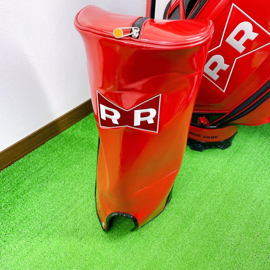 ドラゴンボール　レッドリボン軍　キャディーバック　赤　3点式　9.5型　46in