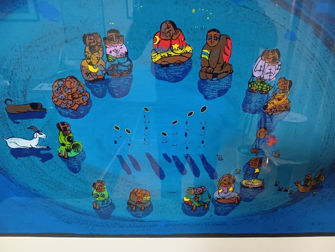 黒木郁朝　版画「風の笛」