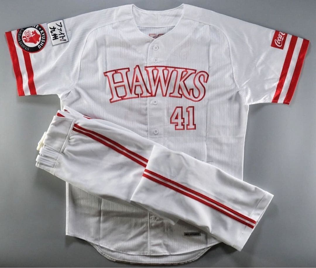 千賀滉大 2019年実使用 直筆サインジャージ・ユニフォーム上下セット+化粧箱