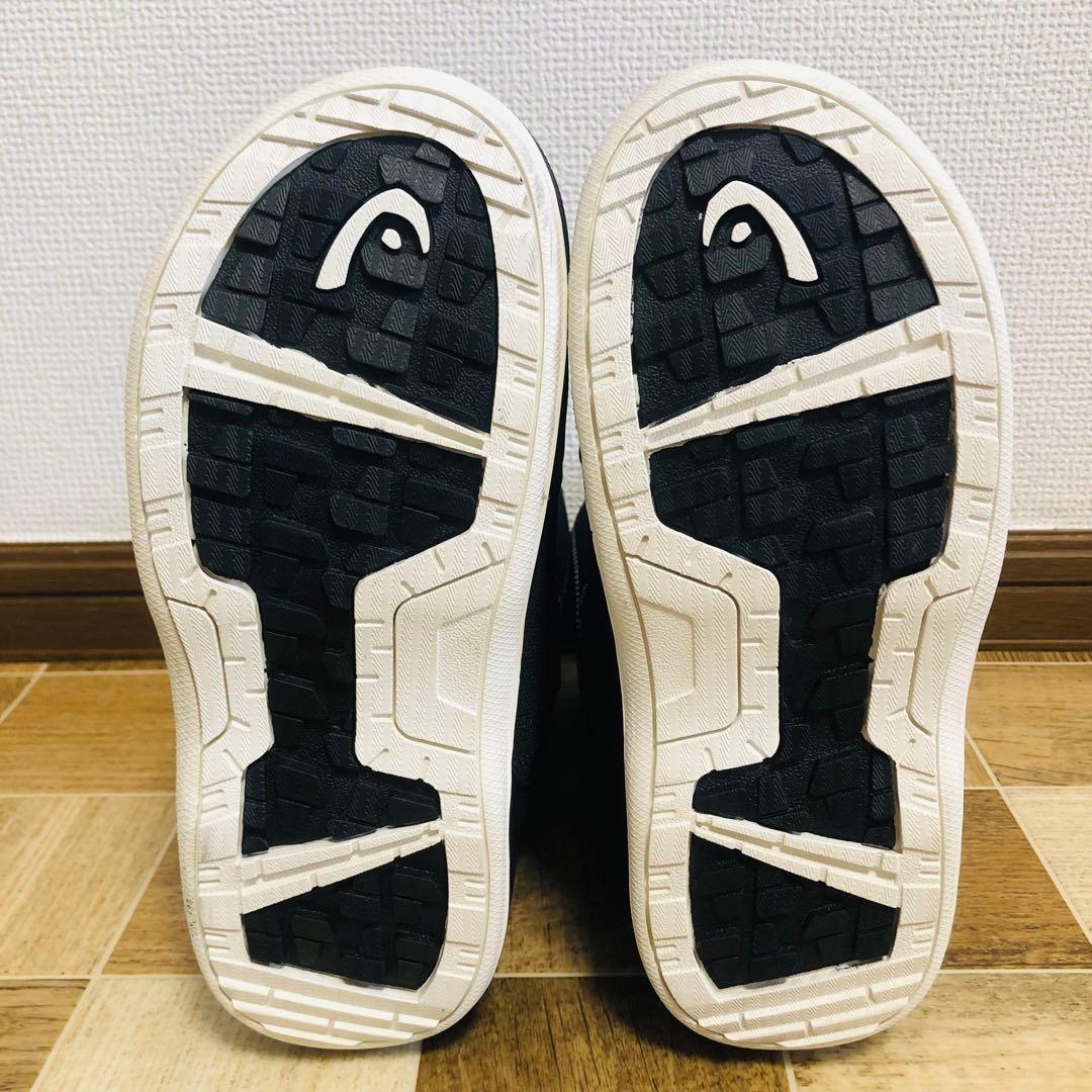 【美品】HEAD スノーボードブーツ JR ブラック 22.5/23.5