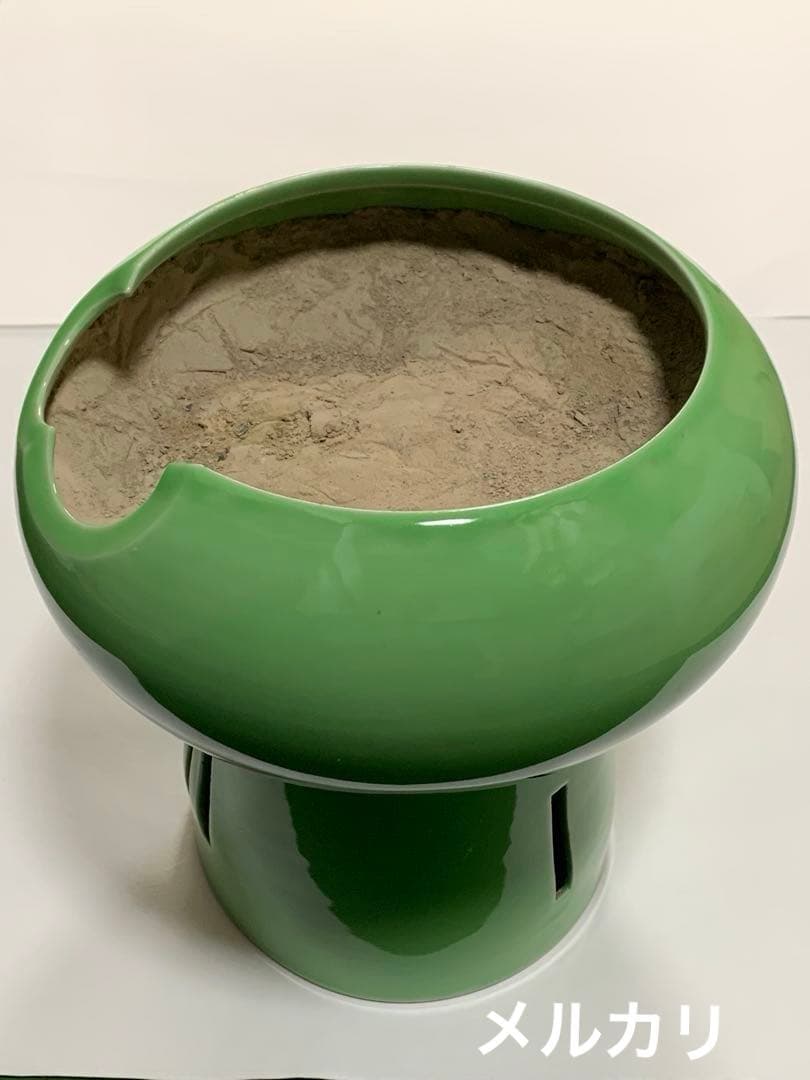 茶道具　平安春峰　火鉢　灰炉　こけし型