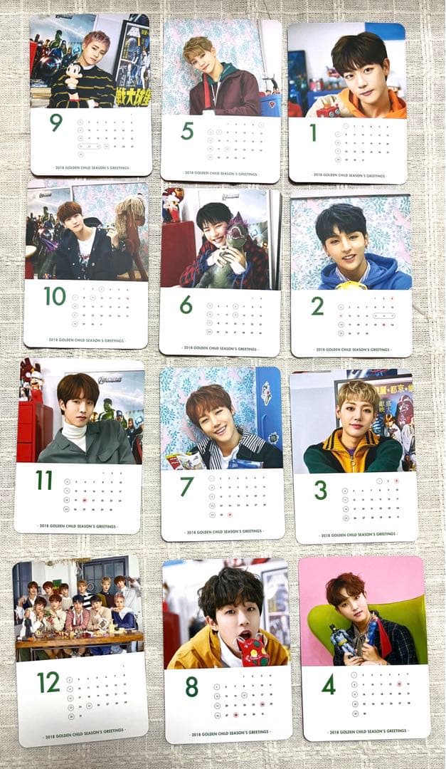 golden child ゴルチャ シーグリ カレンダー トレカ