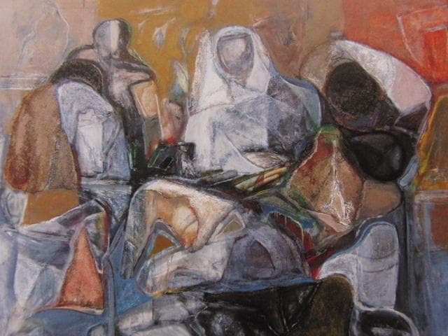 斉藤静輝、【アフガン】、希少な大判額装用画集より、美品、日本人画家